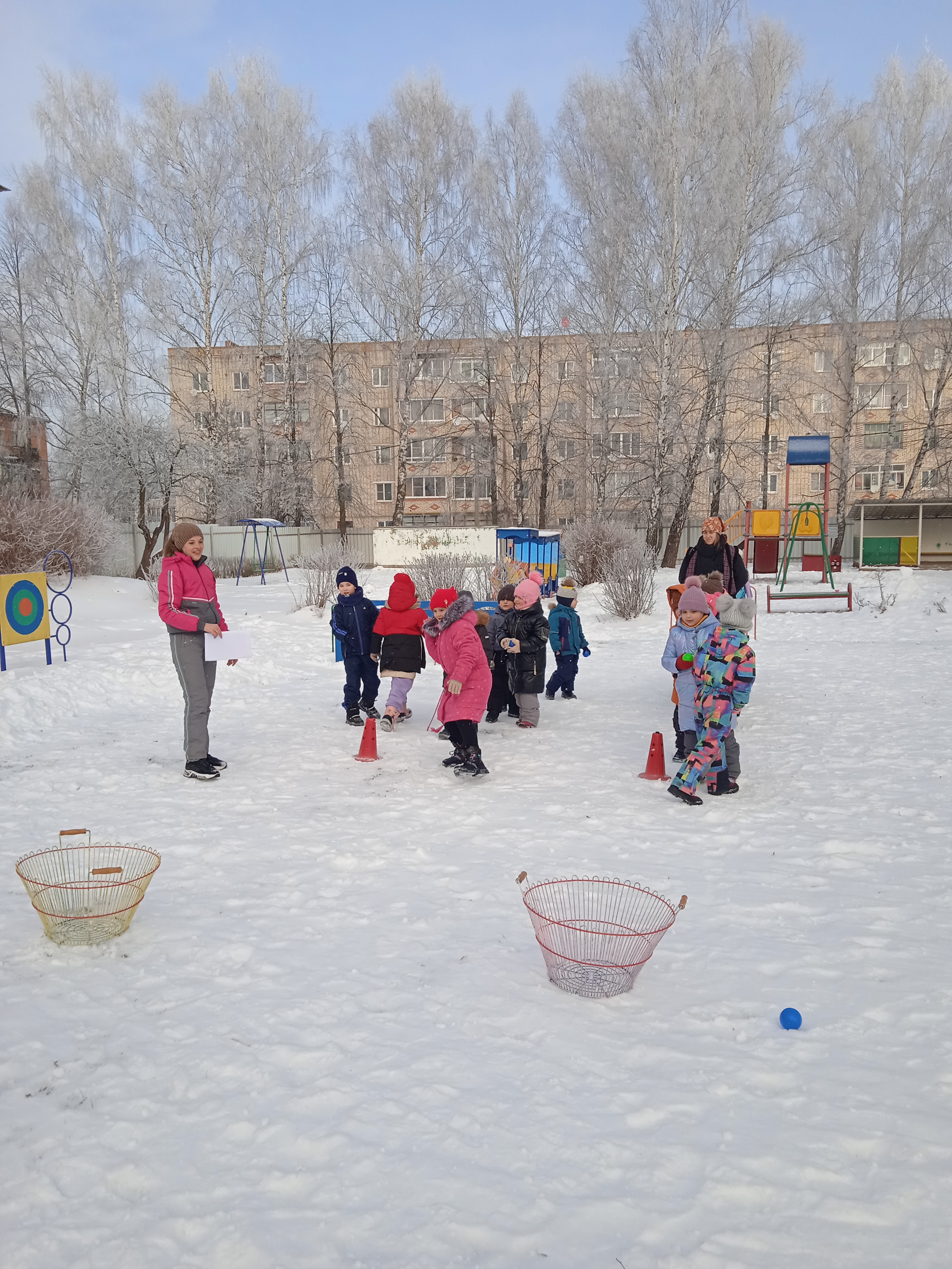 Зимний праздник в детском саду.